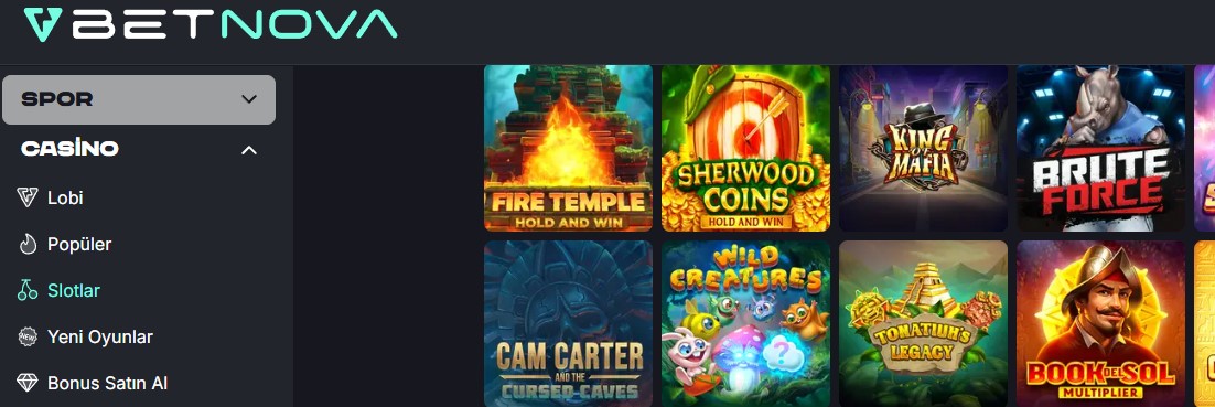 Betnova Giriş Sayfası