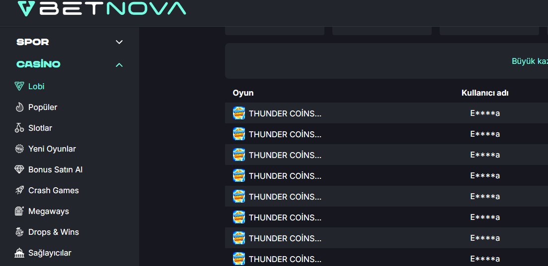 Betnova Güncel Giriş